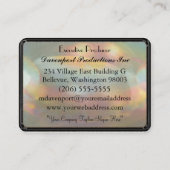 Roos Quartz Scale Elegance Patroon Visitekaartje (Achterkant)