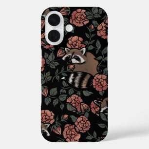 Roos Raccoons iPhone 16 Hoesje