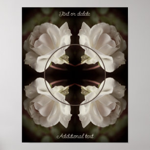 Roos Raindrop Lijst  Creëer Uw eigen foto Poster