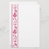 Roos-rand Briefpapier (Voorkant / Achterkant)