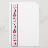 Roos-rand Briefpapier (Voorkant / Achterkant)