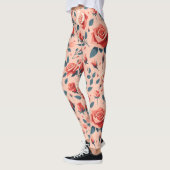 Roos-rapsodiepatroon Leggings (Links)