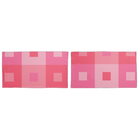 Roos rechthoeken kussensloop (Voorkant-Set)