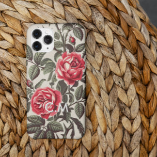 Roos Reverie Monogram iPhone Case 15 Pro Hoesje