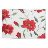  Roos Rode Bloem Patroon Elegant Beddengoed Kussensloop (Achterkant)