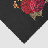 Roos rode goudWaterverf Tissuepapier (Detail)