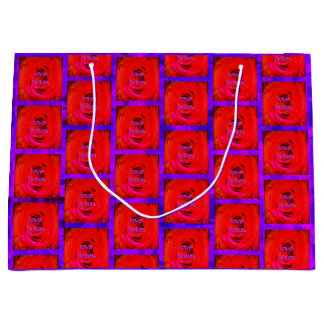 Roos rode liefde notities, groot cadeauzakje