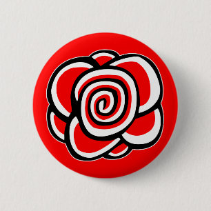 Roos Ronde Button 5,7 Cm