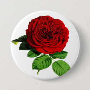 Roos Ronde Button 7,6 Cm
