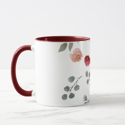 Roos, rood, bloemen, bloem, mok, bekertjes mok (Links)