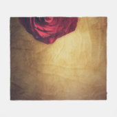 Roos roos bloom abstract romantisch fleece deken (Voorkant (Horizontaal))