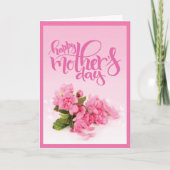 Roos Roze anjer | HAPPY MOEDERDAG Kaart (Voorkant)