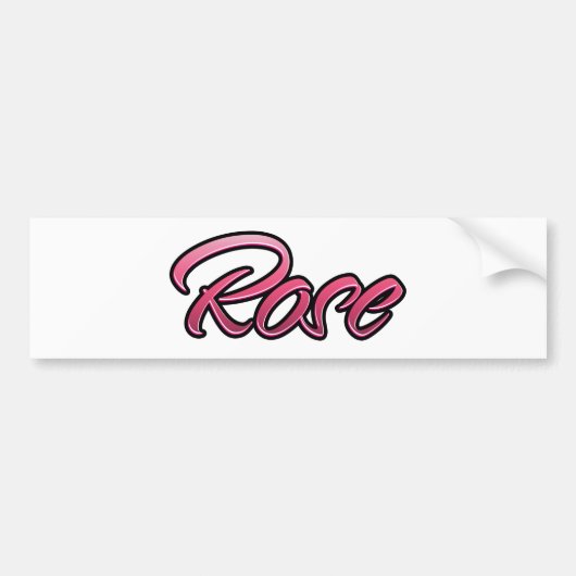 Roos roze Aufkleber Sticker (Voorkant)