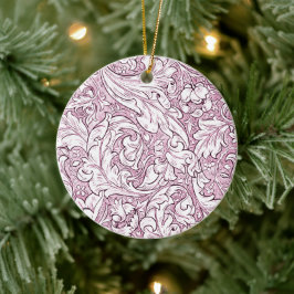 Roos Roze Barok  Foliage Keramisch Ornament