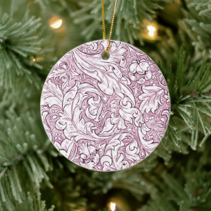 Roos Roze Barok  Foliage Keramisch Ornament