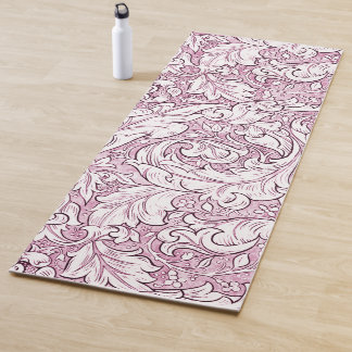 Roos Roze Barok Foliage Yogamat