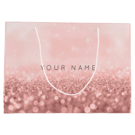 Roos Roze bruidstaartweddenbridal Groot Cadeauzakje (Achterkant)