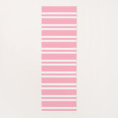 Roos Roze en Witte strips Yogamat (Achterkant)