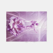 Roos roze engelenliefde fleece deken (Voorkant (Horizontaal))