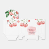  Roos Roze Floral Botanische bruiloft Bedankdoosjes (Uitgevouwen)