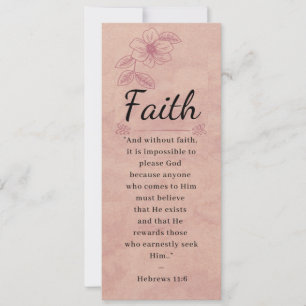 Roos Roze Floral Elegant Bijbel - Faith - Bladwijz