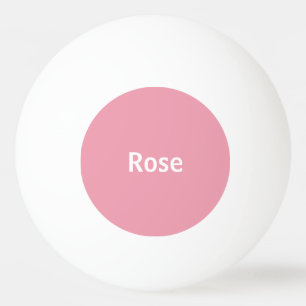 Roos roze gepersonaliseerde pingpongpeddel pingpongballen