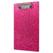 Roos roze glitter klembord (Links)
