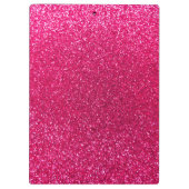 Roos roze glitter klembord (Achterkant)