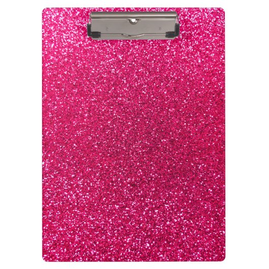 Roos roze glitter klembord (Voorkant)