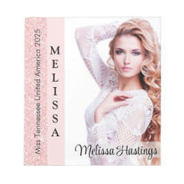 Roos Roze Glitz Pageant Autograph Klein Notitieblo Notitieblok