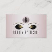 Roos Roze Gold Makeup Eyes Customer Loyalty Kaart (Voorkant)