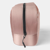 Roos roze goudas Drijvende glitter Toilettasje (Rechts)