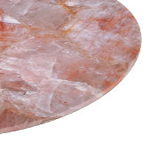 Roos roze kwarts snijplank (Hoek)