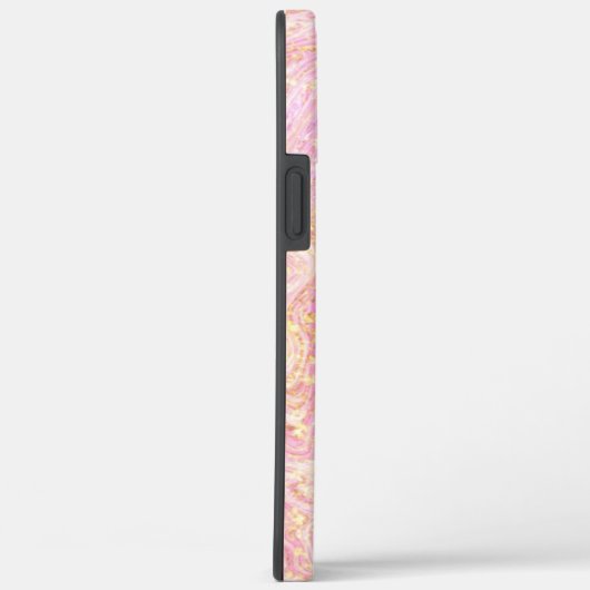 Roos Roze kwartsmarmer en goud Case-Mate iPhone Case (Achterkant / Rechts)
