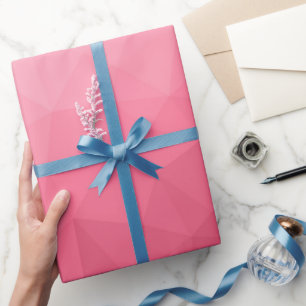 Roos roze licht gradiënt geometrisch maaspatroon cadeaupapier