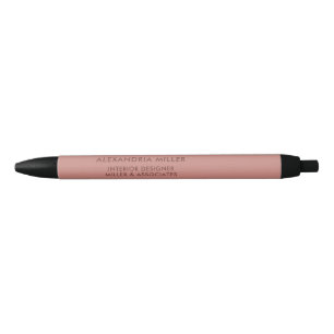 Roos Roze naam Titel Bedrijf Typografische Zwarte  Inkt Pen