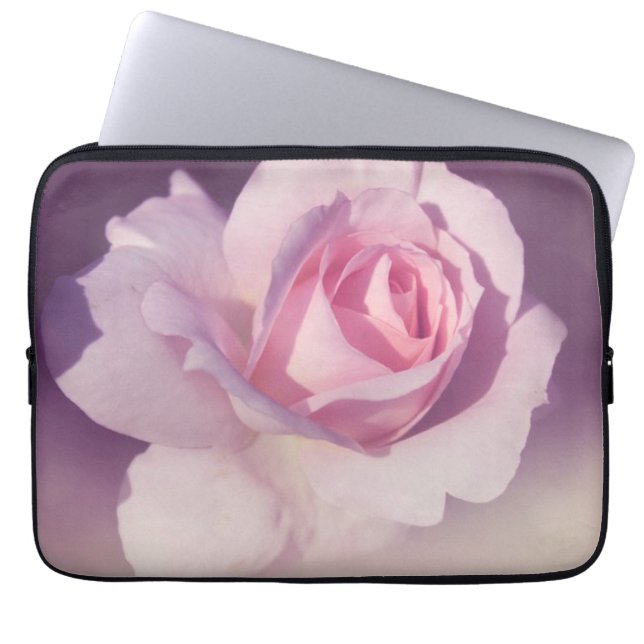  Roos - Roze Paars ontwerp Laptop Sleeve (Voorkant)