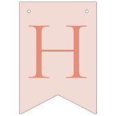 Roos Roze & Perzik Bloemen Bunting Banner (Tweede vlag)