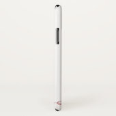 Roos Roze Rhinestone Naam Foto Case-Mate iPhone Case (Achterkant / rechts)