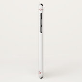 Roos Roze Rhinestone Naam Foto Case-Mate iPhone Case (Achterkant/links)