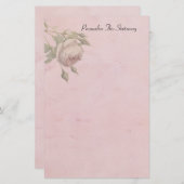  Roos Roze, speciaal gepersonaliseerde schrijfbeno Briefpapier (Voorkant / Achterkant)