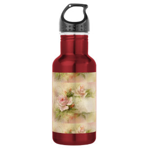 Roos roze vrouwelijke dames waterfles 