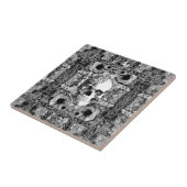 roos schedel tegeltje (Zijkant)