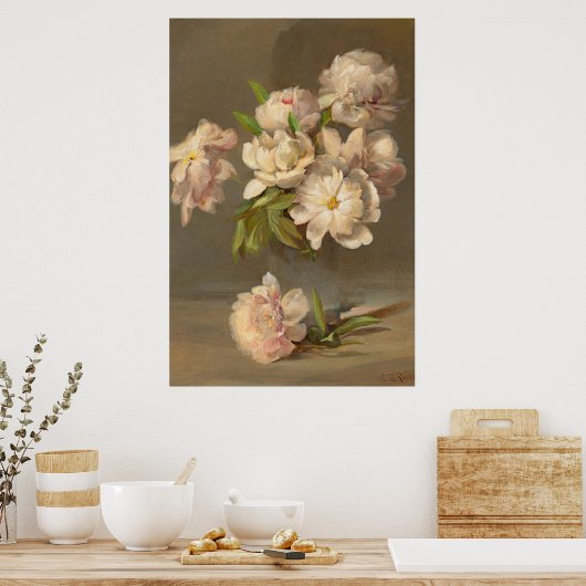  Roos schilderen Poster (Keuken)