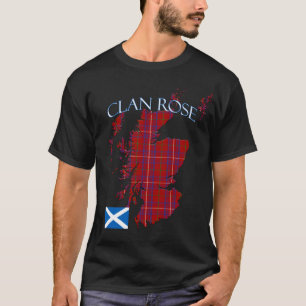 Roos Scottish Clan Tartan Schotland T-shirt