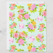 Roos Shabby  Blue Blank (Achterkant)