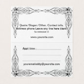 Roos Shadow Fairy Visitekaartjes (Binnenkant ongevouwen)