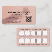 Roos Shadow QR Code Beloning Visitekaartje (Voorkant / Achterkant)