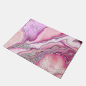 Roos Silver liquid Marble Deurmat (Schuin)