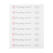 Roos Sketch Address Label in Pink (Vel)